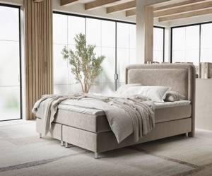 Boxspringbett Salvi Taupe - Breite: 140 cm