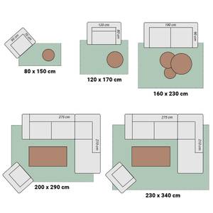 Hochflor Teppich Blend Ecru - 120 x 170 cm