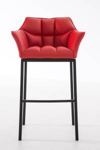 Tabouret de bar Damaso Rouge - Noir