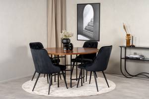 Essgruppe Copenhagen (5-teilig) Braun - Massivholz - 140 x 74 x 140 cm