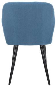 Esszimmerstühle Shila 2er Set Blau - Textil