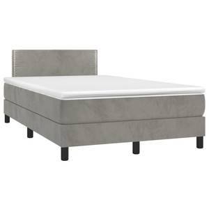 Boxspringbett 3017268-5 Hellgrau - 120 x 203 cm