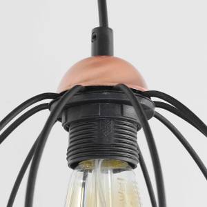 Lustre suspension GALAXY Noir - Cuivre - 46 x 95 x 46 cm - Nb d'ampoules : 4