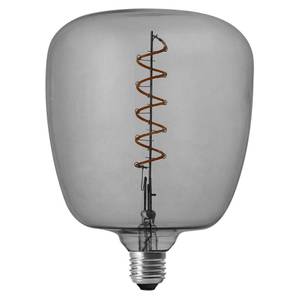 Ampoule ronde LED spirale gris 14 cm Verre - 14 x 20 x 14 cm