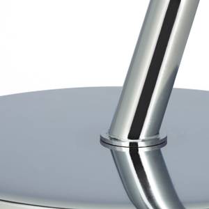 Kaffeetisch Glas und Metall Silber - Glas - Metall - 45 x 52 x 45 cm