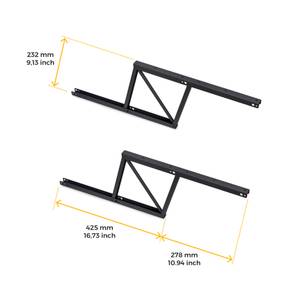 Set Hebemechanismen für Couchtische Tiefe: 42 cm