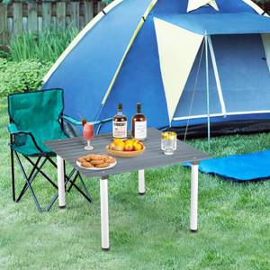 Campingtisch ZB32120 Grau - Holzwerkstoff - 42 x 42 x 69 cm