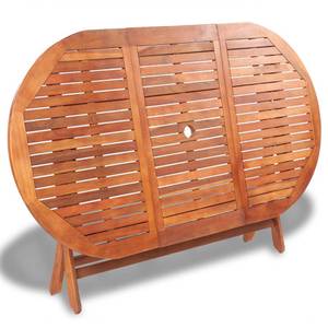 Garten-Essgruppe (7-teilig) 41815 Braun - Massivholz - Holzart/Dekor - 85 x 75 x 160 cm