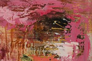 Acrylbild handgemalt Sweet as Sugar Pink - Massivholz - Textil - 80 x 120 x 4 cm