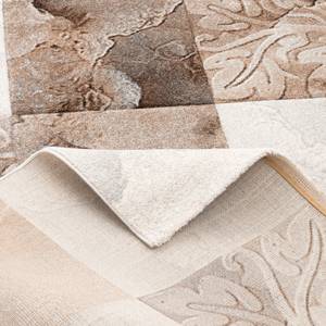 Designer Teppich Maui Karo Barock Beige - Braun - 140 x 200 cm