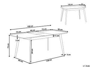 Esszimmertisch MADOX Eiche Hell - Durchmesser: 150 cm