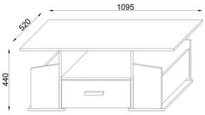 Table basse Junata Blanc