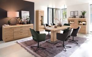 Esszimmer Burgos 150 (10tlg) Beleuchtung Braun - Holzart/Dekor - Holz teilmassiv - 405 x 204 x 44 cm