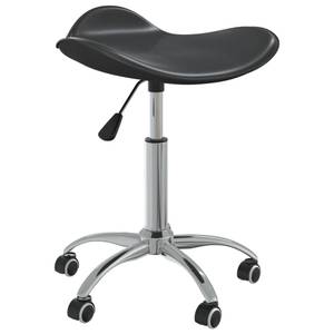 Chaise de bureau Noir - Métal - Cuir synthétique - 44 x 57 x 44 cm