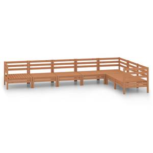 Garten-Lounge-Set Braun - Massivholz - Holzart/Dekor - 64 x 63 x 64 cm