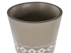 Outdoor Blumentopf ARTA Beige - Braun - Grau - Weiß - Metall - 41 x 63 x 41 cm