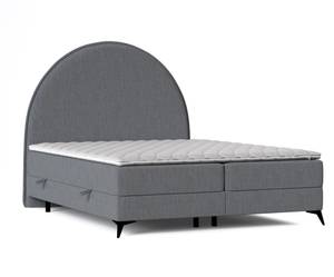 Boxspringbett Circle Anthrazit - Breite: 160 cm