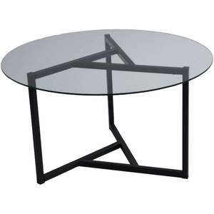 Table basse en verre trempé et métal Tri Verre / Métal - Noir