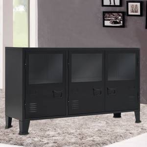 Sideboard Schwarz - Metall - 120 x 70 x 120 cm