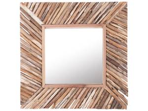 Miroir KANAB Marron - Bois massif - 60 x 60 x 5 cm