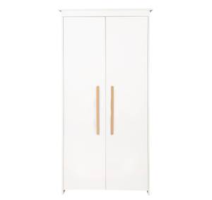 Kinderkleiderschrank Lilo Weiß - Holzwerkstoff - 96 x 190 x 50 cm