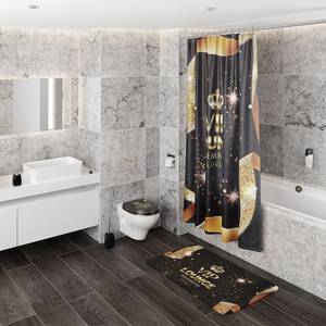 WC-Sitz mit Absenkautomatik VIP Lounge Gold - Holzwerkstoff - 38 x 6 x 47 cm