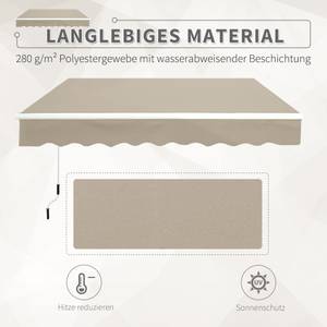 Markise 01-0124 Beige - Kunststoff - 300 x 1 x 395 cm