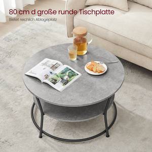 Couchtisch Corin Grau - Holzwerkstoff - 80 x 47 x 80 cm