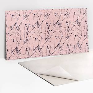 Selbstklebendes Wandpaneel Marmor Pink - Kunststoff - 100 x 50 x 50 cm