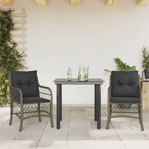 Bistro-Set-k122 ( 3-tlg ) Grau