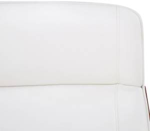 Chaise de bureau Varel Imitation noyer - Blanc