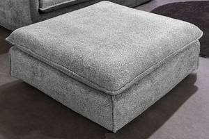 Hocker HEAVEN Grau - Textil - Holzart/Dekor - 100 x 42 x 100 cm