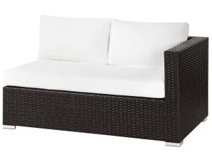 Lounge Set XXL 7-tlg Braun - Dunkelbraun - Weiß