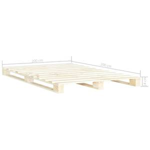 Cadre de lit 299424 Bois - Largeur : 200 cm