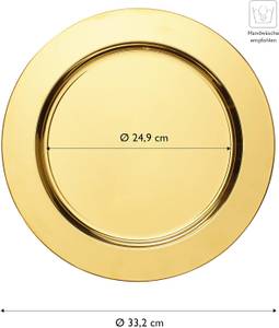 Platzteller SHINY EW-PT-0402G  2-tlg Gold