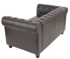 Luxus 2er Sofa Loungesofa Edinburgh Braun