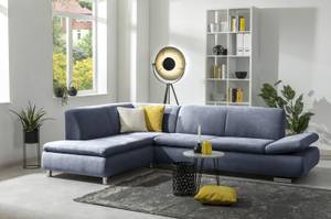 Terrence Ecksofa links, blau Blau - Textil - 270 x 76 x 190 cm