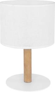 Lampe de table SEYA Blanc - Bois manufacturé - 18 x 34 x 18 cm