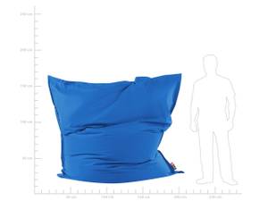 Extra grosser Sitzsack FUZZY Blau - Dunkelblau