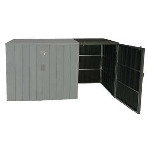 Mülltonnenbox Erweiterung J28 Grau - Metall - 69 x 116 x 88 cm