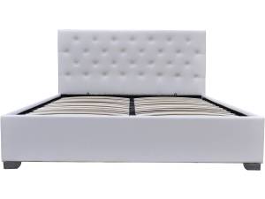 Doppelbett mit Bettkasten "Tino" - 140 x Weiß - 148 x 207 cm