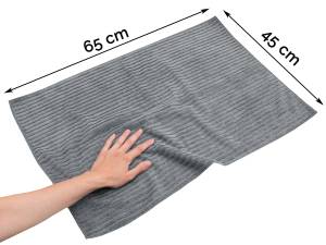 Reinigungstücher 00000302 10er Set Grau - Textil - 45 x 1 x 65 cm