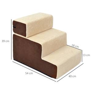 Hundetreppe D06-004 Beige - Textil - 40 x 39 x 54 cm