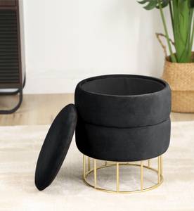 Pouf ELZA Schwarz