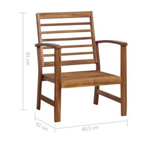 Garten-Sofagarnitur Braun - Massivholz - Holzart/Dekor - 50 x 33 x 100 cm