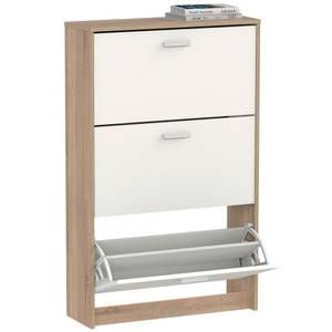 Schuhschrank Nova 3S BRI-22152 Braun - Weiß