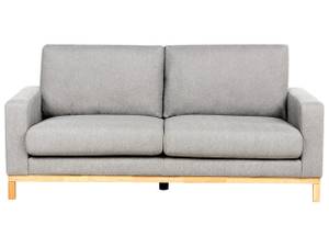 2-Sitzer Sofa SIGGARD Grau - Eiche Hell