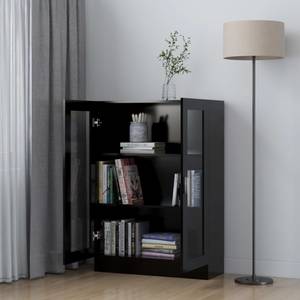 Vitrinenschrank 3005130-1 Schwarz - Höhe: 115 cm