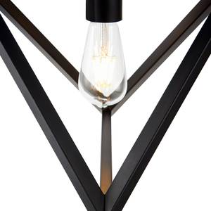 Lampe suspendue suspension lustre Noir - Métal - 37 x 199 x 37 cm