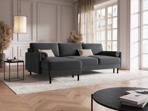 Schlaf-Ecksofa + Box SCOTT 5 Sitzplätze Grau